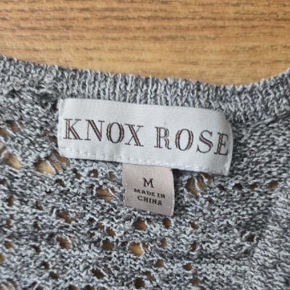 Knox Rose Charcoal‎ Open-Front Cardigan - Picture 6 of 6